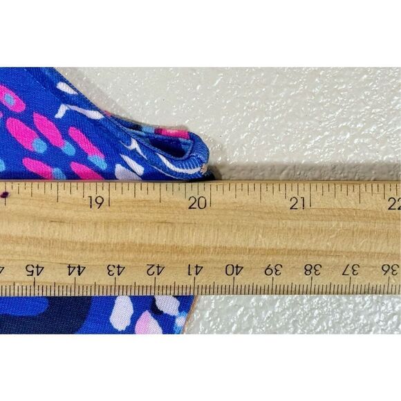 NWOT Lilly Pulitzer Neck Tie Wyota Borealis Blue Pant One Piece Jumpsuit Romper - Picture 14 of 16